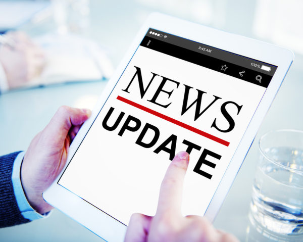 Digital Online News Headline Update Concept