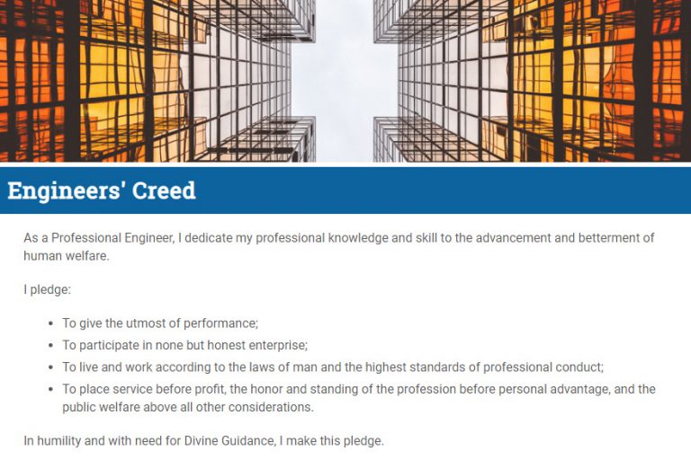NSPE Engineers' Creed