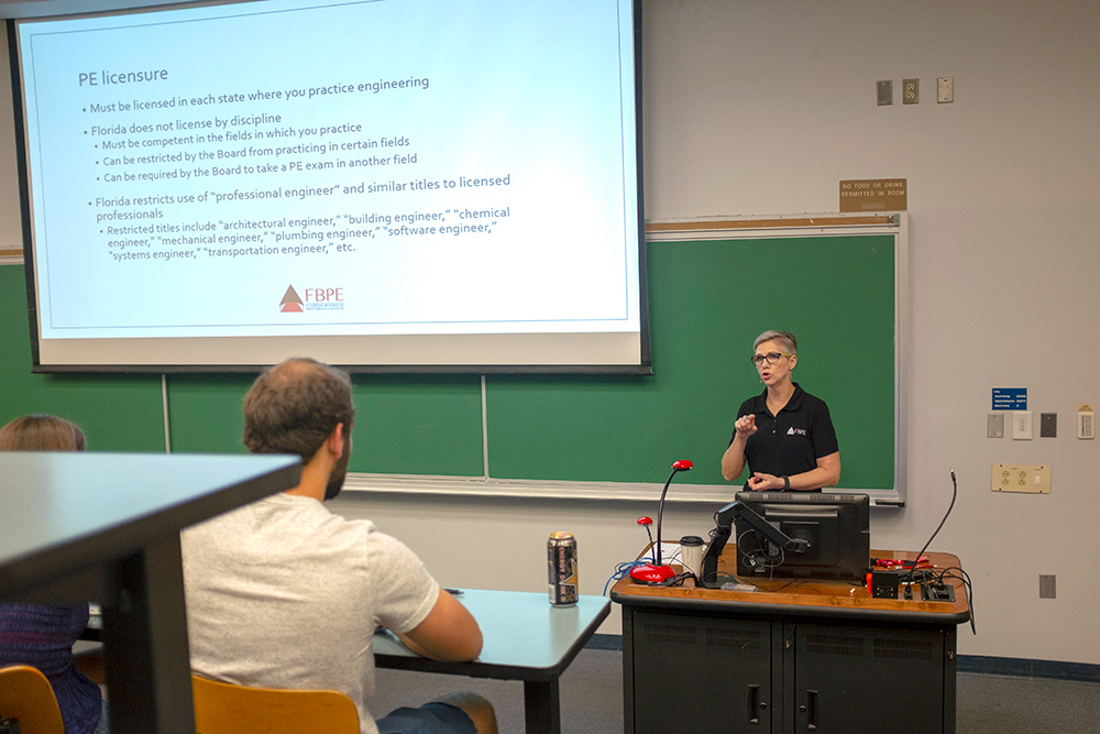 FBPE presentation to University of Florida civil engineering students FBPE presentation to University of Florida civil engineering students