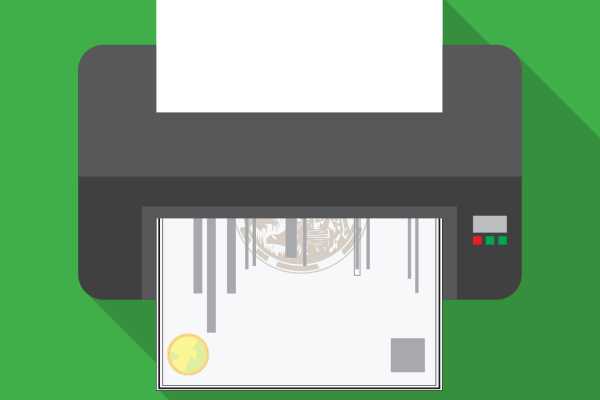 license printing illustration