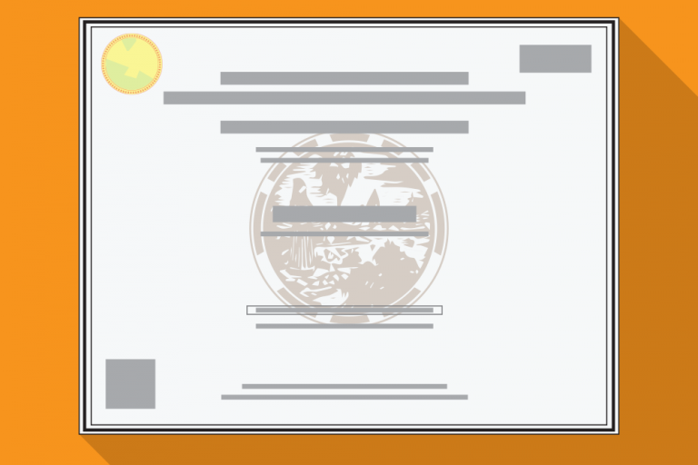 Professional Engineer license illustration