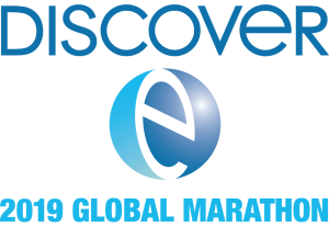 The DiscoverE logo with 2019 Global Marathon written below