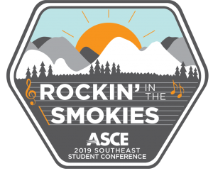 ASCE 2019 Southeast Student Conference: Rockin' in the Smokies badge