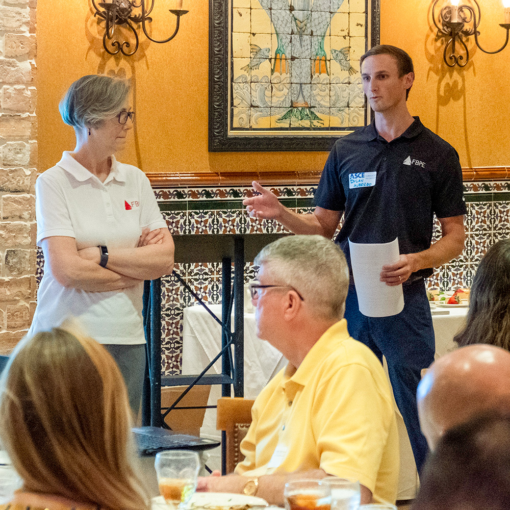 A luncheon of the West Coast Chapter of the American Society of Civil Engineers’ Structural Engineering Institute