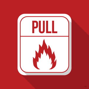 Fire alarm illustration