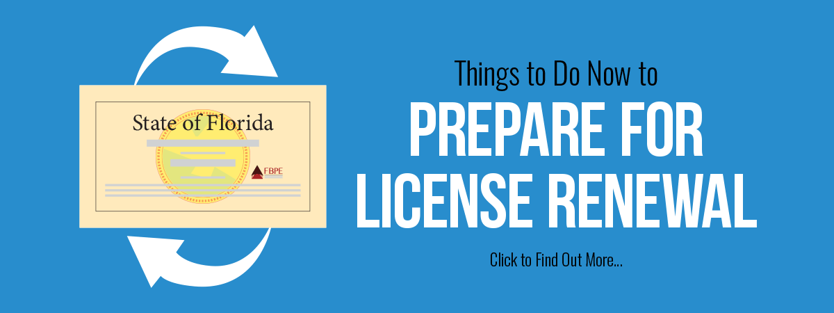 Prepare now for licensure renewal