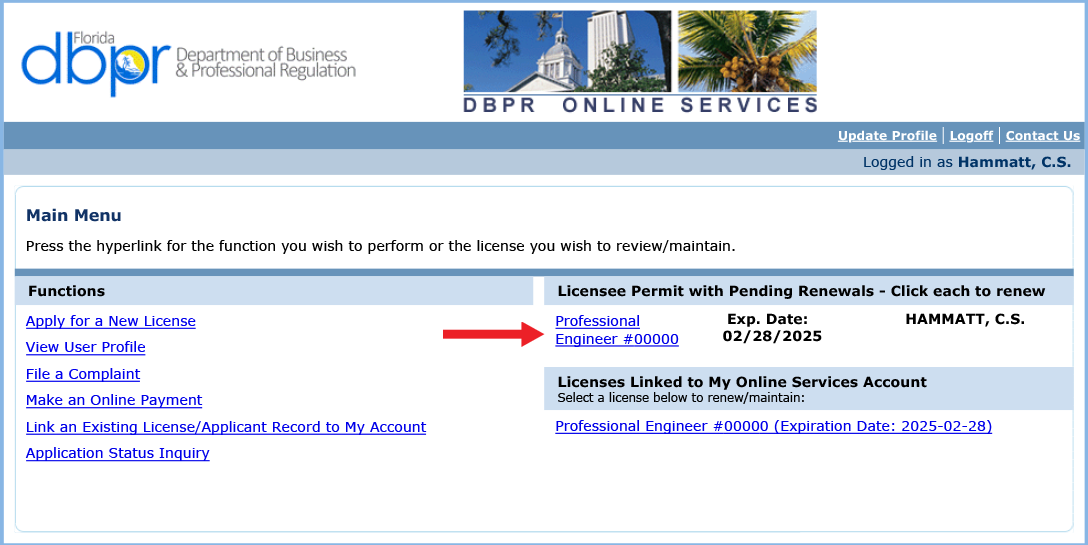 Licensure renewal step-by-step