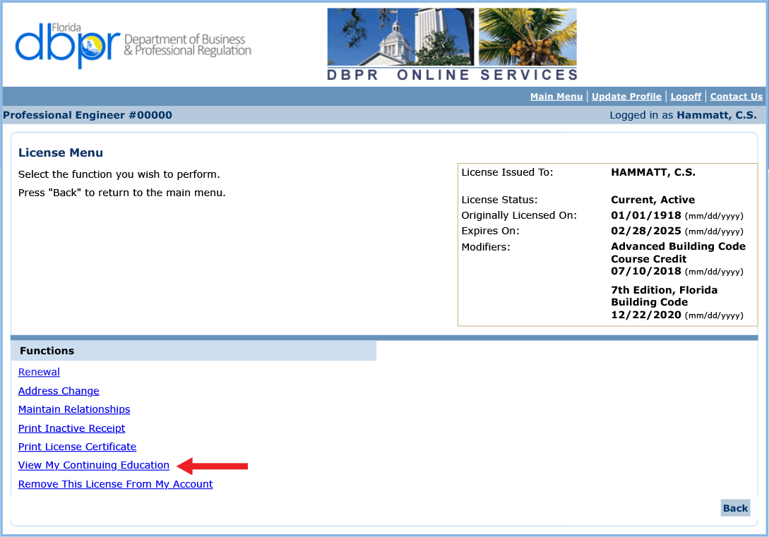 Licensure renewal step-by-step