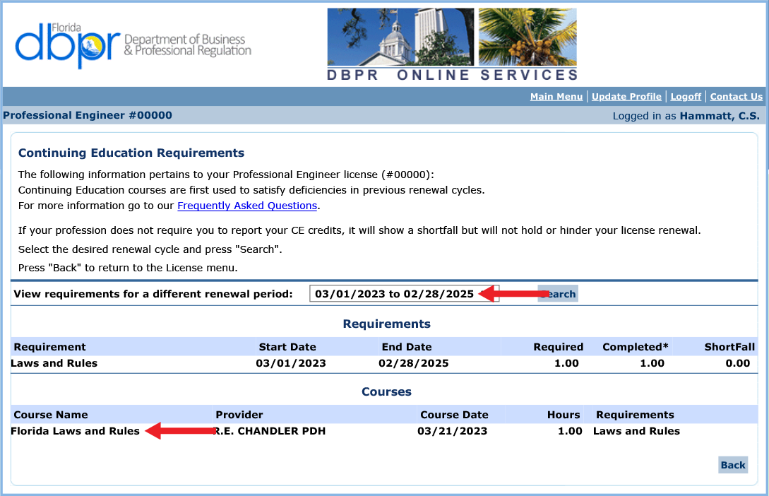 Licensure renewal step-by-step