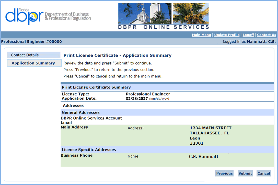 Licensure renewal step-by-step