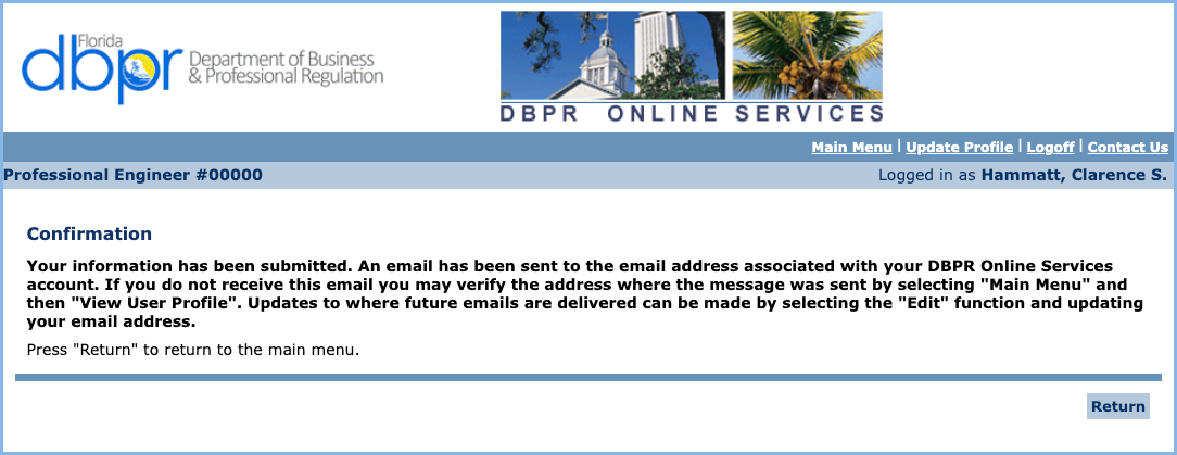 License printing step-by-step