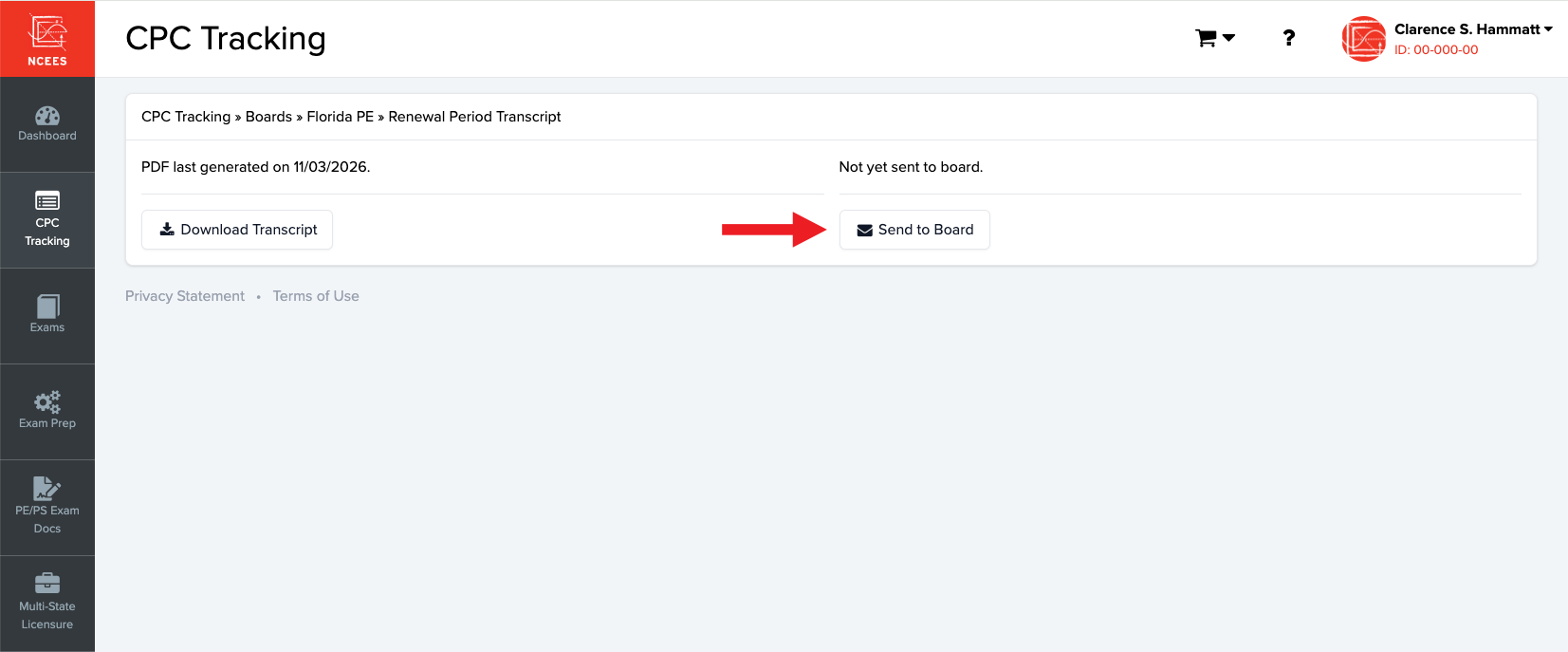 NCEES CPC Tracking instructions